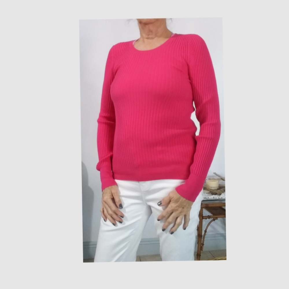 Victoria Secret Pink Ribbed Sweater - Picture 2 of 4